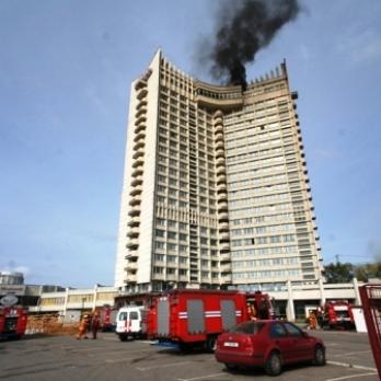 Пожар в гостинице Минска «Беларусь»